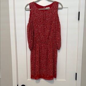 Max Studio Red Patterned Women's Dress